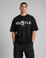 HUSTLE MODE ON OVERSIZED T-SHIRT