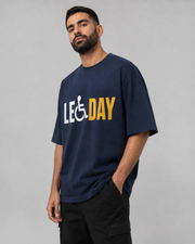 LEG DAY OVERSIZED T-SHIRT- BLUE