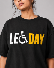 GEG DAY OVERSIZED T-SHIRT- BLACK