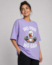 NO PAIN NO GAIN OVERSIZED T-SHIRT