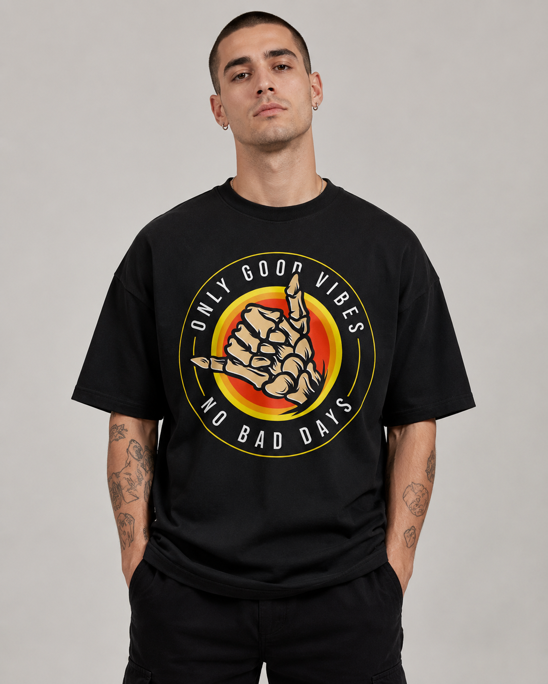ONLY GOOD VIBES OVERSIZED T-SHIRT