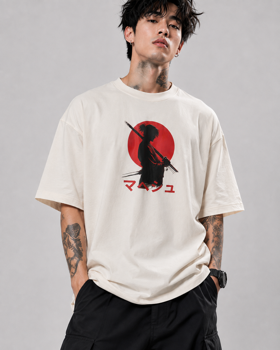 SAMURAI ANIME OVERSIZED T-SHIRT