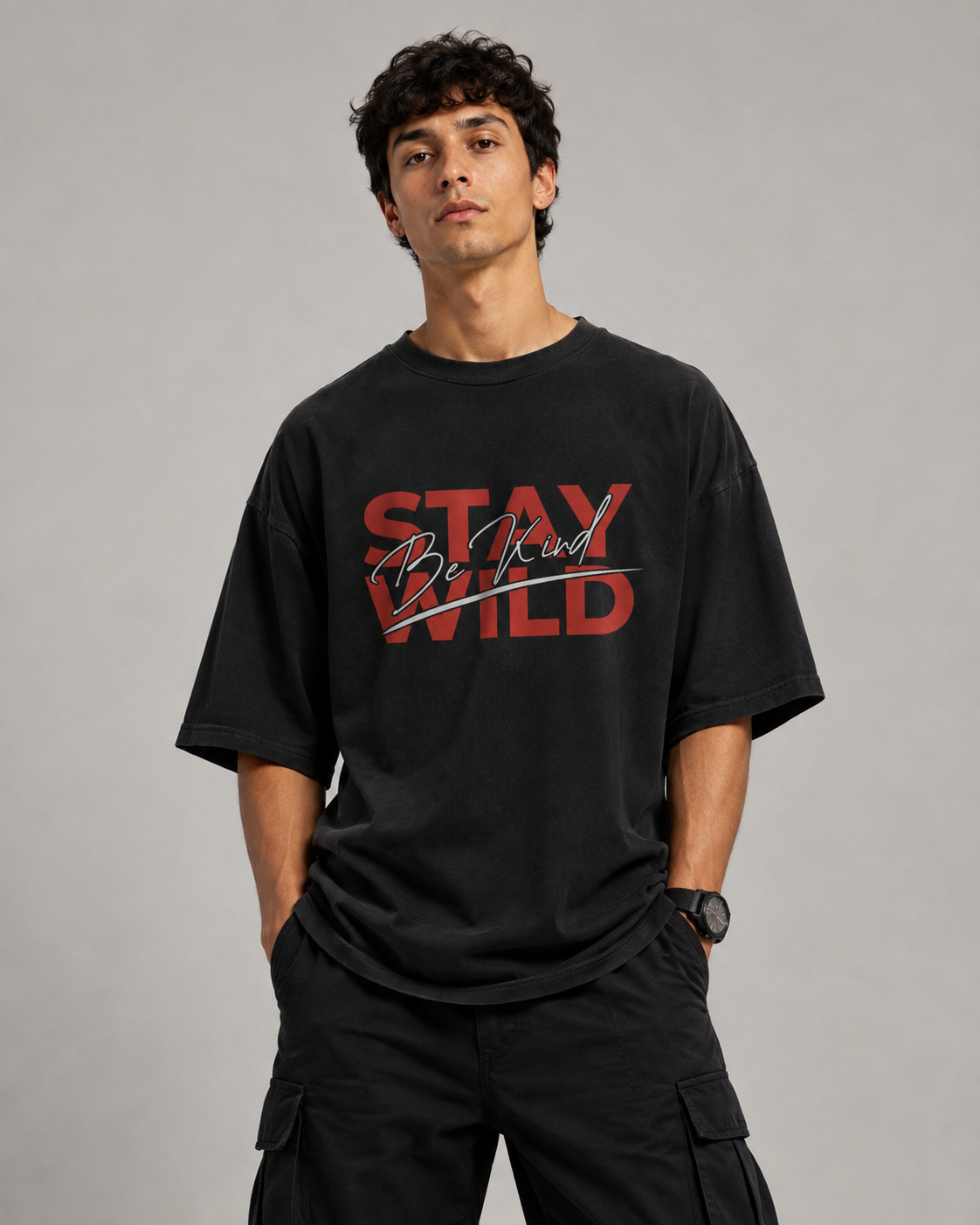 STAY WILD OVERSIZED T-SHIRT