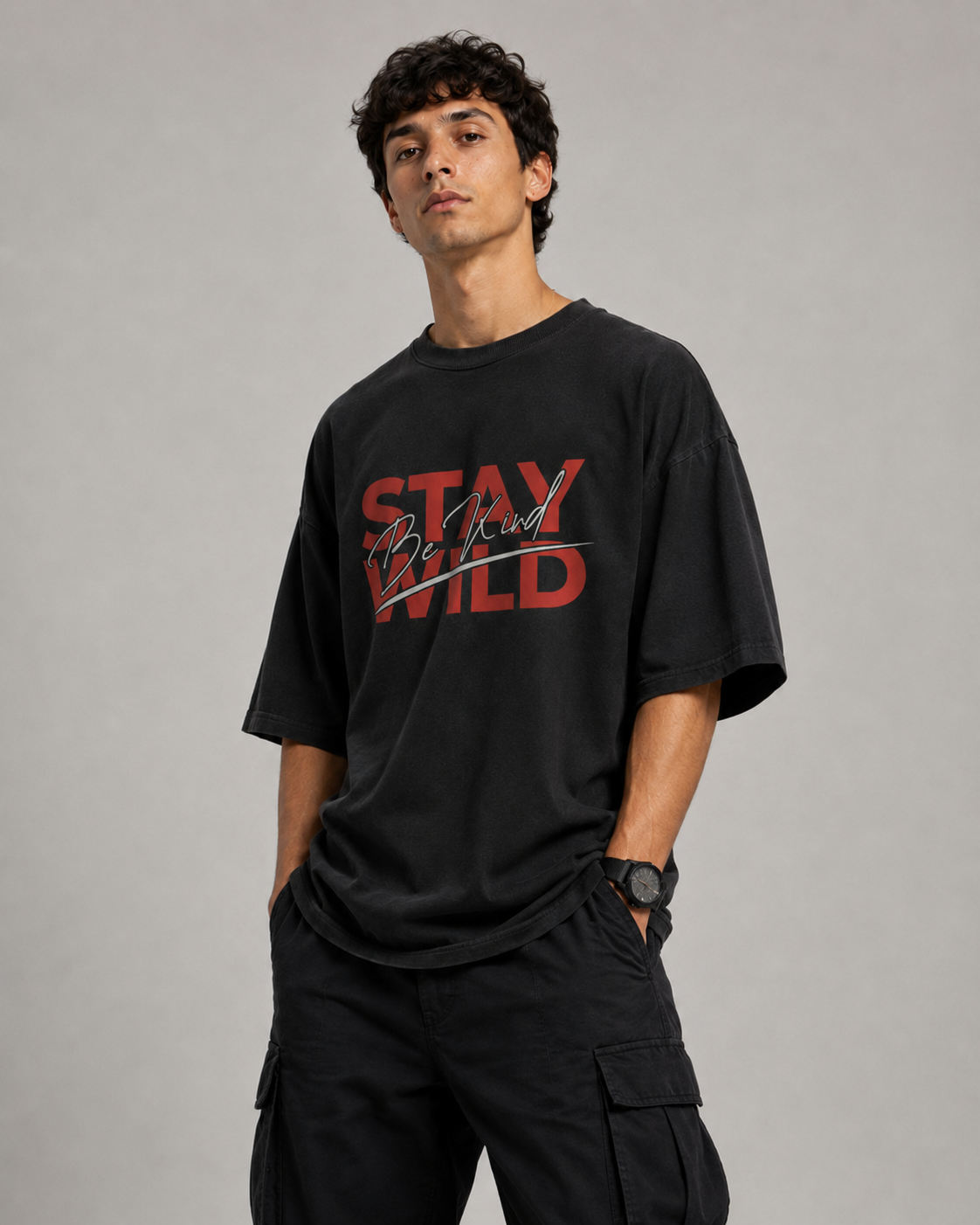 STAY WILD OVERSIZED T-SHIRT
