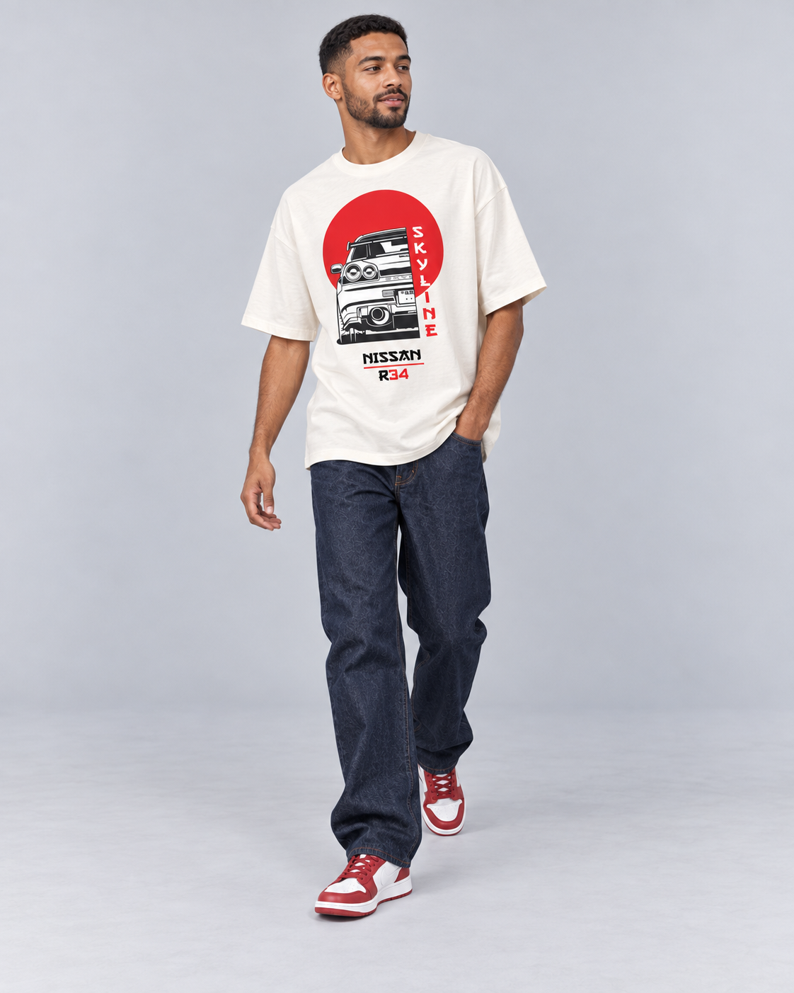 SKYLINE R34 JDM OVERSIZED T-SHIRT