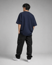 FULL THROTTLE NAVY OVERSIZED T-SHIRT