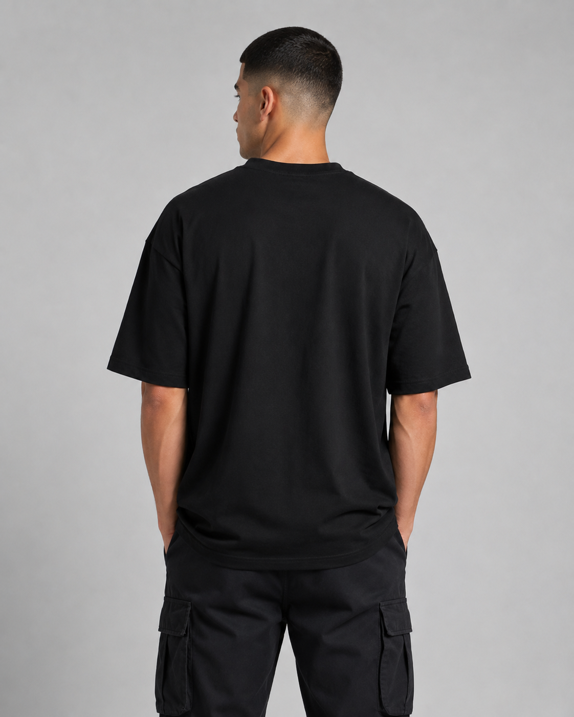 HUSTLE MODE ON OVERSIZED T-SHIRT