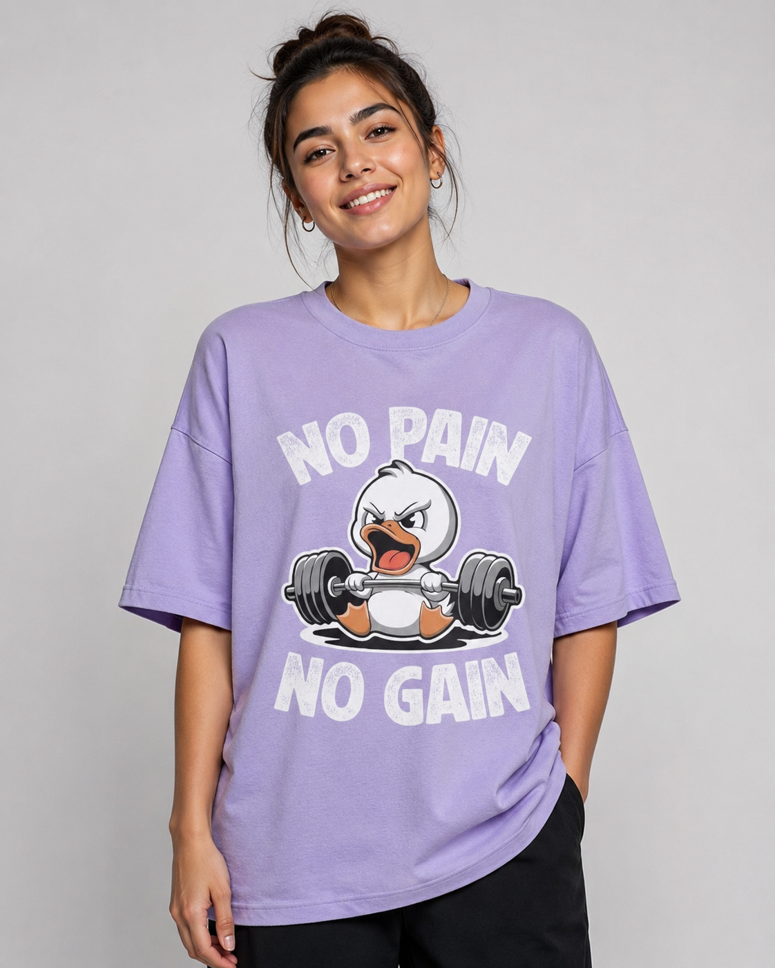 NO PAIN NO GAIN OVERSIZED T-SHIRT