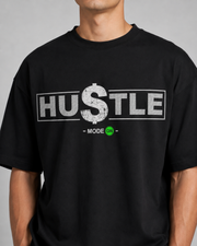 HUSTLE MODE ON OVERSIZED T-SHIRT