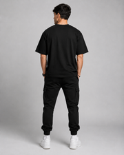 FUCK STRESS BENCH PRESS  OVERSIZED T-SHIRT- BLACK