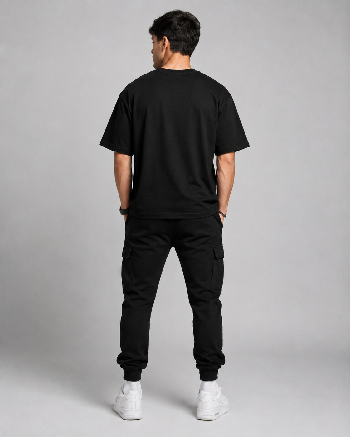 FUCK STRESS BENCH PRESS  OVERSIZED T-SHIRT- BLACK