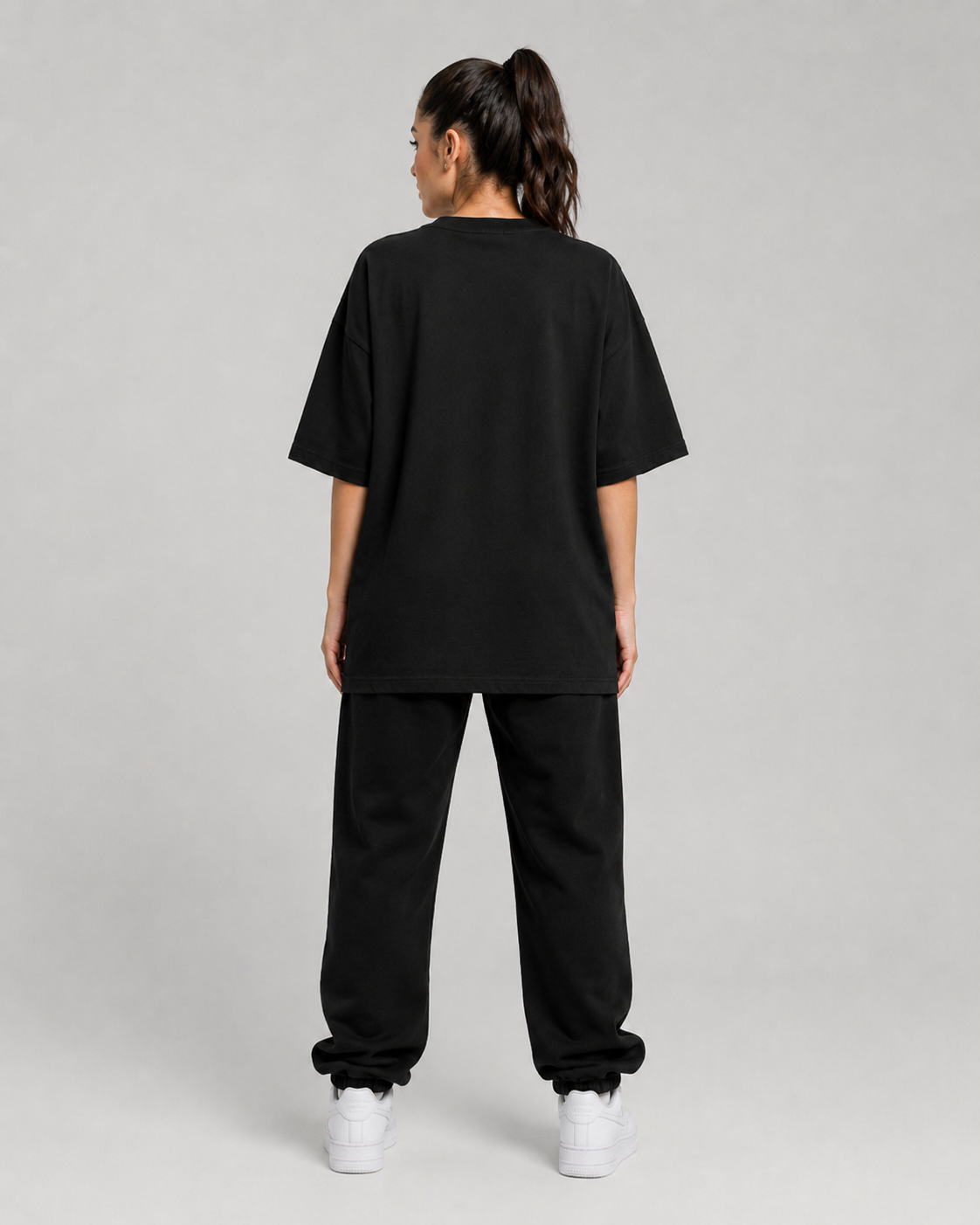 NOTHING IS UNDER CONTROL OVERSIZED T-SHIRT- BACK - premium oversized graphic T-shirt product image 4