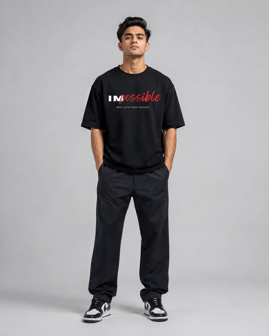 Impossible Oversized T-Shirt – Black