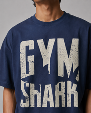 GYM SHARK OVERSIZED T-SHIRT- NAVY BLUE