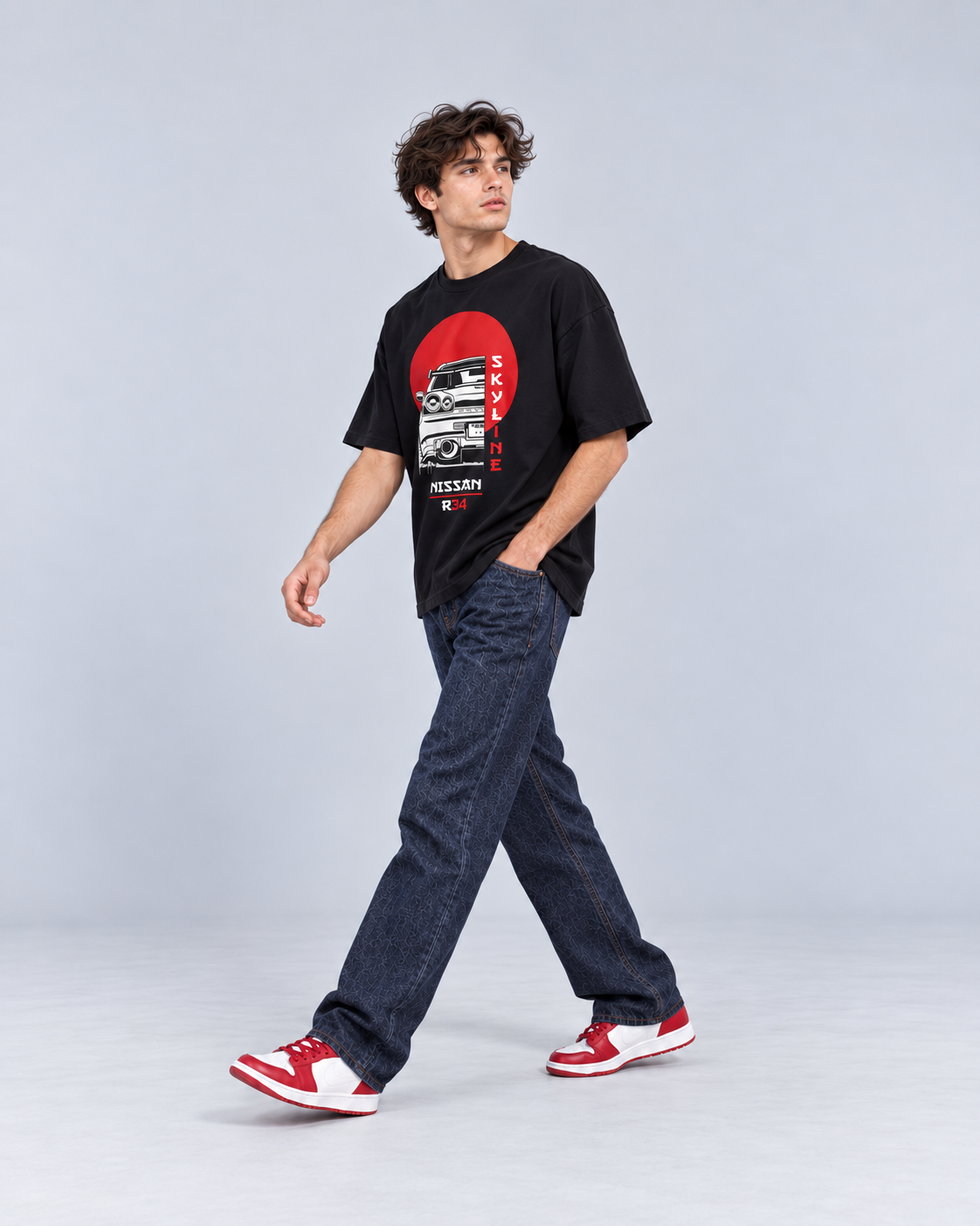 SKYLINE R34 JDM OVERSIZED T-SHIRT