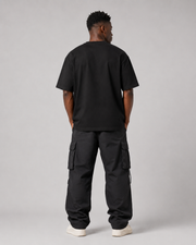 Road Ready Ride Free black oversized t-shirt clean back view