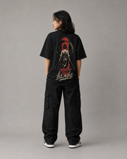 Ronin Way Lone Blade women's oversized T-shirt full back
