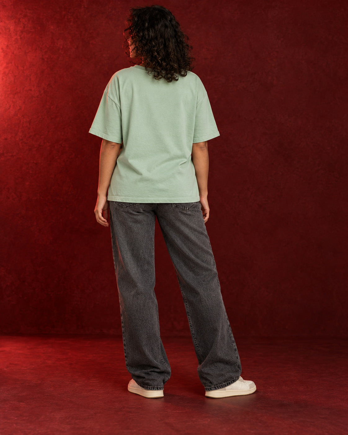 Plain mint back
