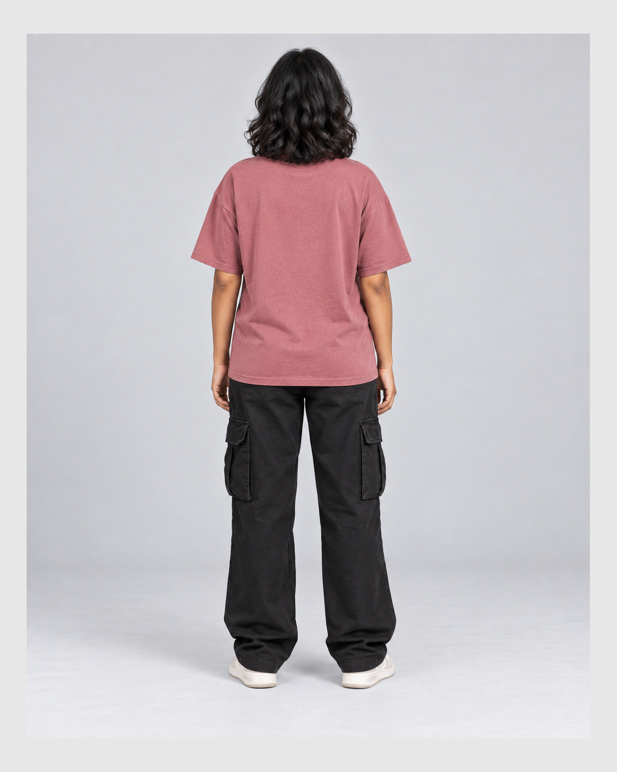 SOCIAL BATTERY 1% OVERSIZED T-SHIRT clean back