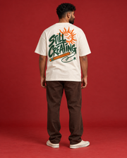 STILL CREATING men's off-white tee large back print