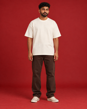 STILL CREATING off-white tee completely plain front