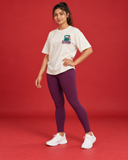 STRONG AT MY PACE women's gym tee three-quarter side