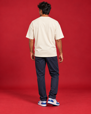 UNBOTHERED off-white tee plain back
