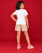 Wild at Play white kids tee plain back