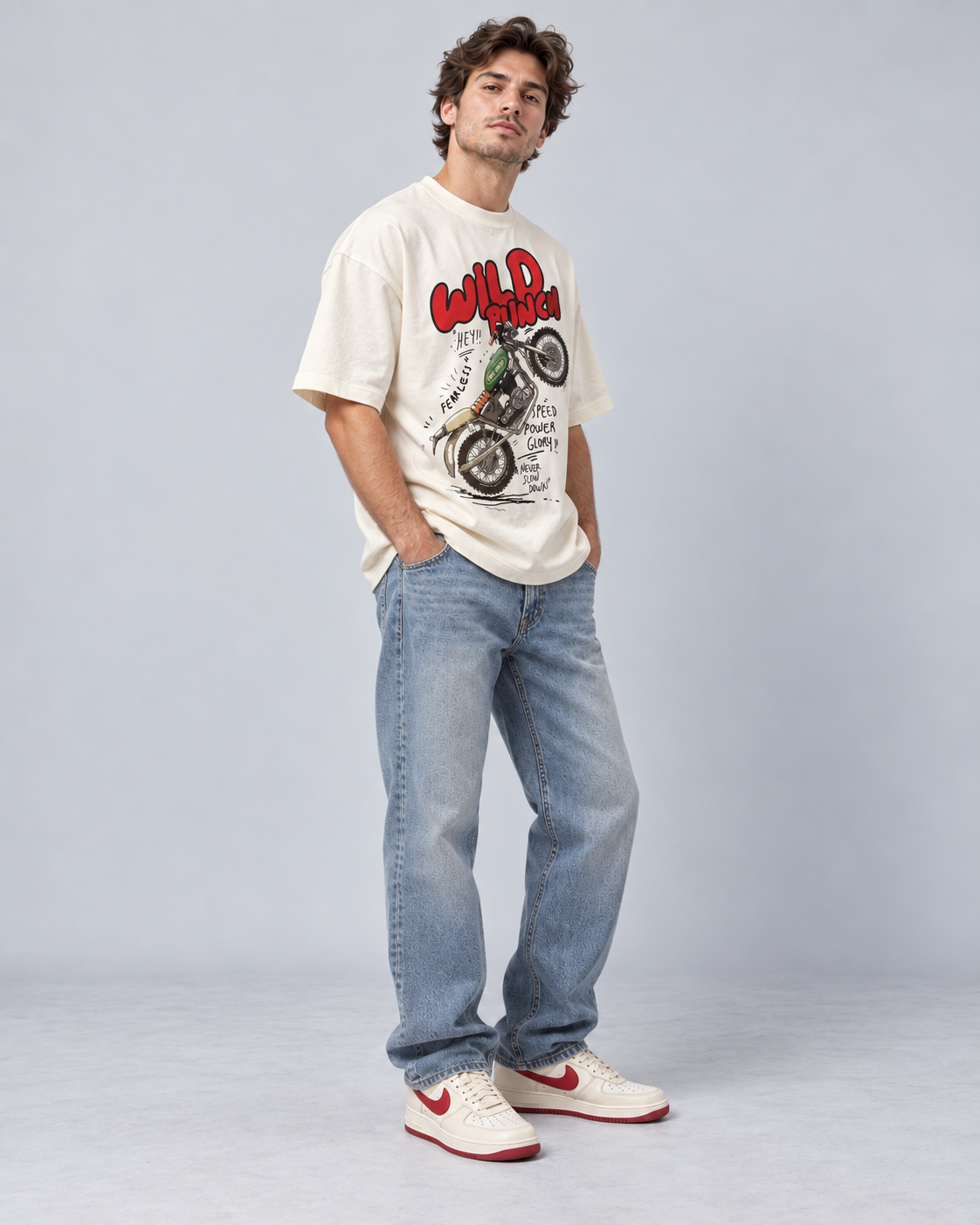 Wild Finish oversized T-shirt — three-quarter front