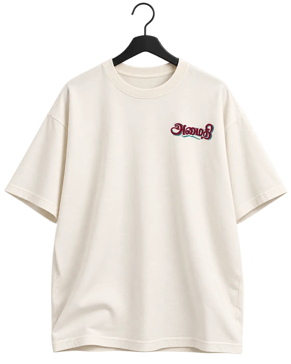 AMAITHI — OFF-WHITE OVERSIZED T-SHIRT